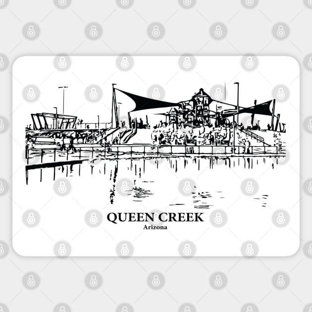 Queen Creek - Arizona Sticker by Lakeric